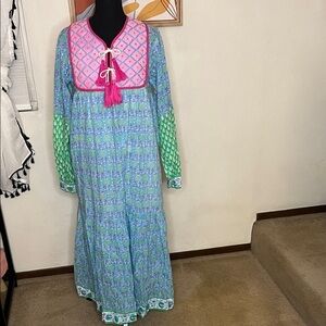 SZ Blockprints Jodhpur Maxi Dress Size M